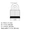Master Lock Magnum 2 in. H X 1-1/4 in. W X 2-1/2 in. L Steel Dual Ball Bearing Locking Weather-Resis M15XKADLFCCSEN - alternate 6